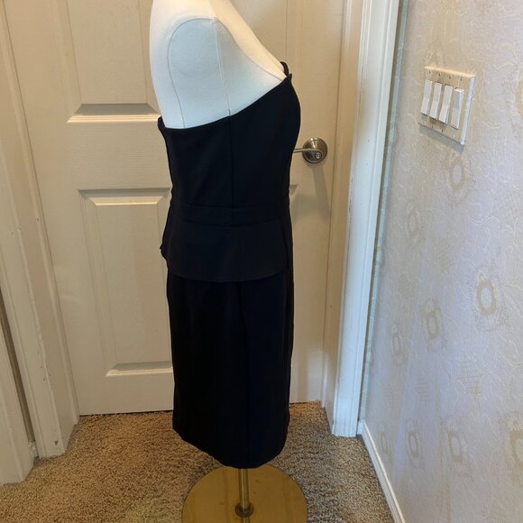 WHITE HOUSE BLACK MARKET Black Strapless Dress Fully Lined Size 6 - Picture 6 of 10